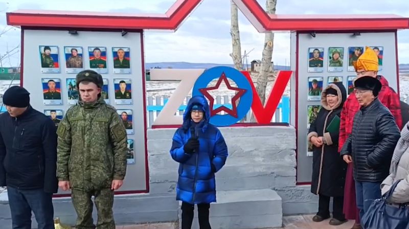 В забайкальском селе ТОСовцы открыли комплекс «Аллея Славы Героев СВО»