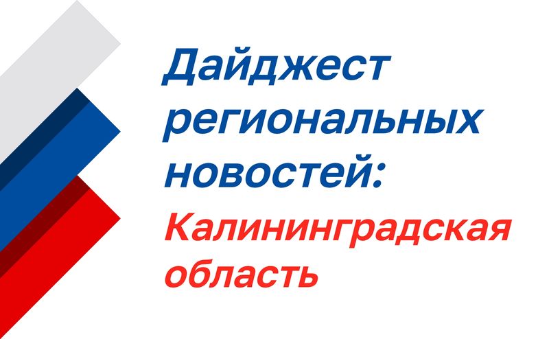 Дайджест региональных новостей: Калининградская область