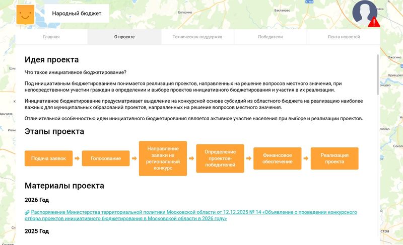 В Московской области идет прием проектов инициативного бюджетирования